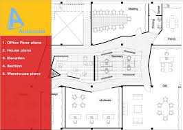 Office Floor Plan Warehouse Layout And