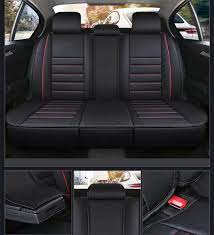 Red Pu Leather Car Seat Covers For