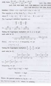 Problems Based On Lagrange S Method Of