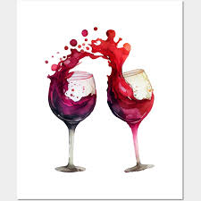Red Wine Glasses Red Wine Posters