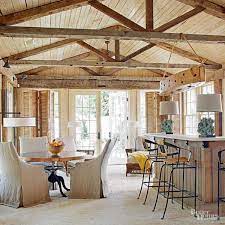 exposed ceiling trusses