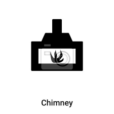 Chimney Icon Vector Isolated On White