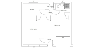 Simple Floor Plan Design Autocad File