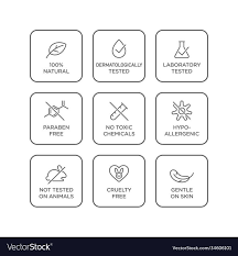 Icon Set Round Vector Image On Vectorstock