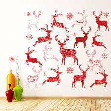 Reindeer Wall Sticker Set Ws