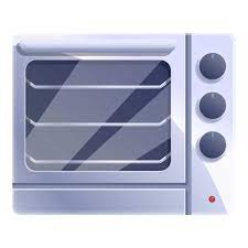 Steel Convection Oven Icon Cartoon Of