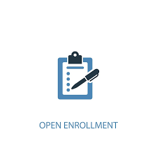 Open Enrollment Concept Symbol Design