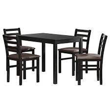Siavonce 5pcs Wood Outdoor Dining Table