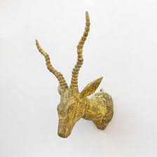 Deer Head Wood Wall Mount