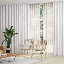 Double S Fold Curtains Villa White
