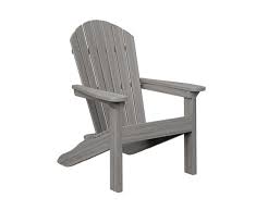 Natural Finish Poly Adirondack Chairs
