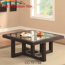 Coffee Table In Rich Black Coffee Finish Brown