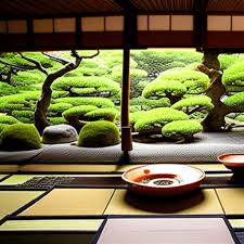 Ancient Japanese Tea House In An Ornate