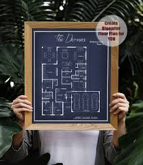 Custom Digital House Plan Artwork
