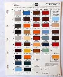 1980 Ford Truck Ppg Color Paint Chip