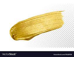 Gold Color Paint Brush Banner Acrylic