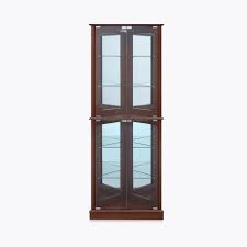Curio Cabinet W Tempered Glass Door
