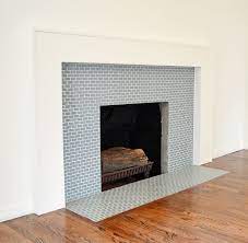 Tile Subway Tile Fireplace