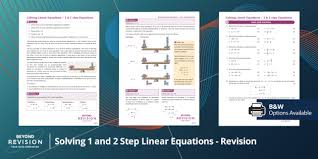 2 Step Linear Equations Worksheet