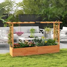 Raised Garden Bed Planter Box With