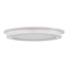 Commercial Electric Jju3011ls 4 Wht 7 In White Selectable Led Round Flush Mount Low Profile Ceiling Light 2 Pack