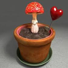 3d Model Mushroom Plant Pot Buy Now