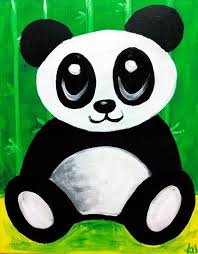 Panda Bear Canvas Painting Wall Art