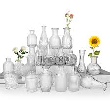 Decorative Small Clear Glass Vases