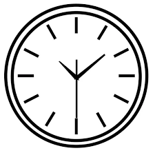 Classic Wall Clock Stock Vector By