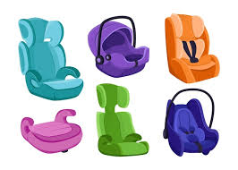 Diffe Car Seats For Babies Vector