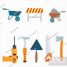 Vector Construction Tools Icon Set