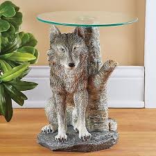 Decorative Side Table Pedestal Accent