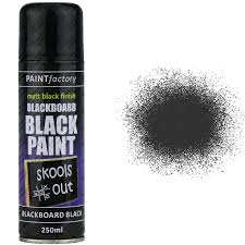 Black Chalkboard Spray Paint Satin