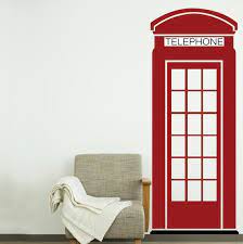 Phone Booth Wall Decal Custom Vinyl