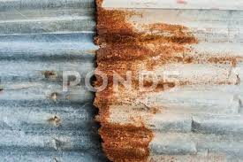 Rusty Corrugated Metal Wall Rusty Zinc