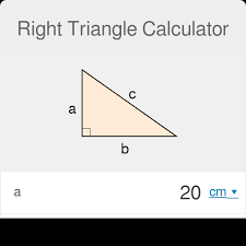 Right Triangle Calculator Definition