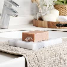 Shower Soap Dish Marble Modern Gray