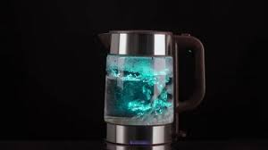 A Modern Glass Electric Kettle On A