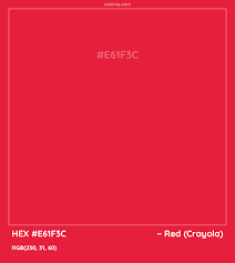 Hex E61f3c Color Name Color Code And