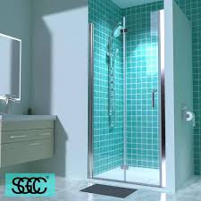 H Bifold Frameless Shower Door