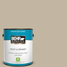 1 Gal Home Decorators Collection Hdc Nt 09 Basic Khaki Satin Enamel Low Odor Interior Paint Primer
