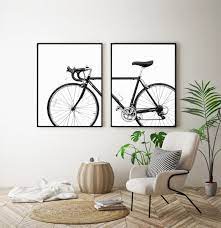 Buy Bicycle Wall Art Set Of 2 Print