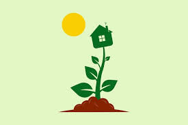 Sun Growing Real Estate Residental Logo