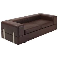 711 Sofa Or Daybed In Brown Leather By