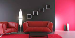 Red Colour Paint Design Ideas For
