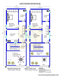 18x50 East Face House Design As Per