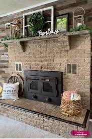 How To Paint A Brick Fireplace For Less