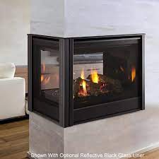 Pier Direct Vent Peninsula Fireplace By