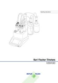 V20 V30 Karl Fischer Titrators Manualzz