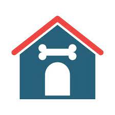 Dog House Vector Glyph Icon For
